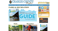 Desktop Screenshot of charlescountyparks.com